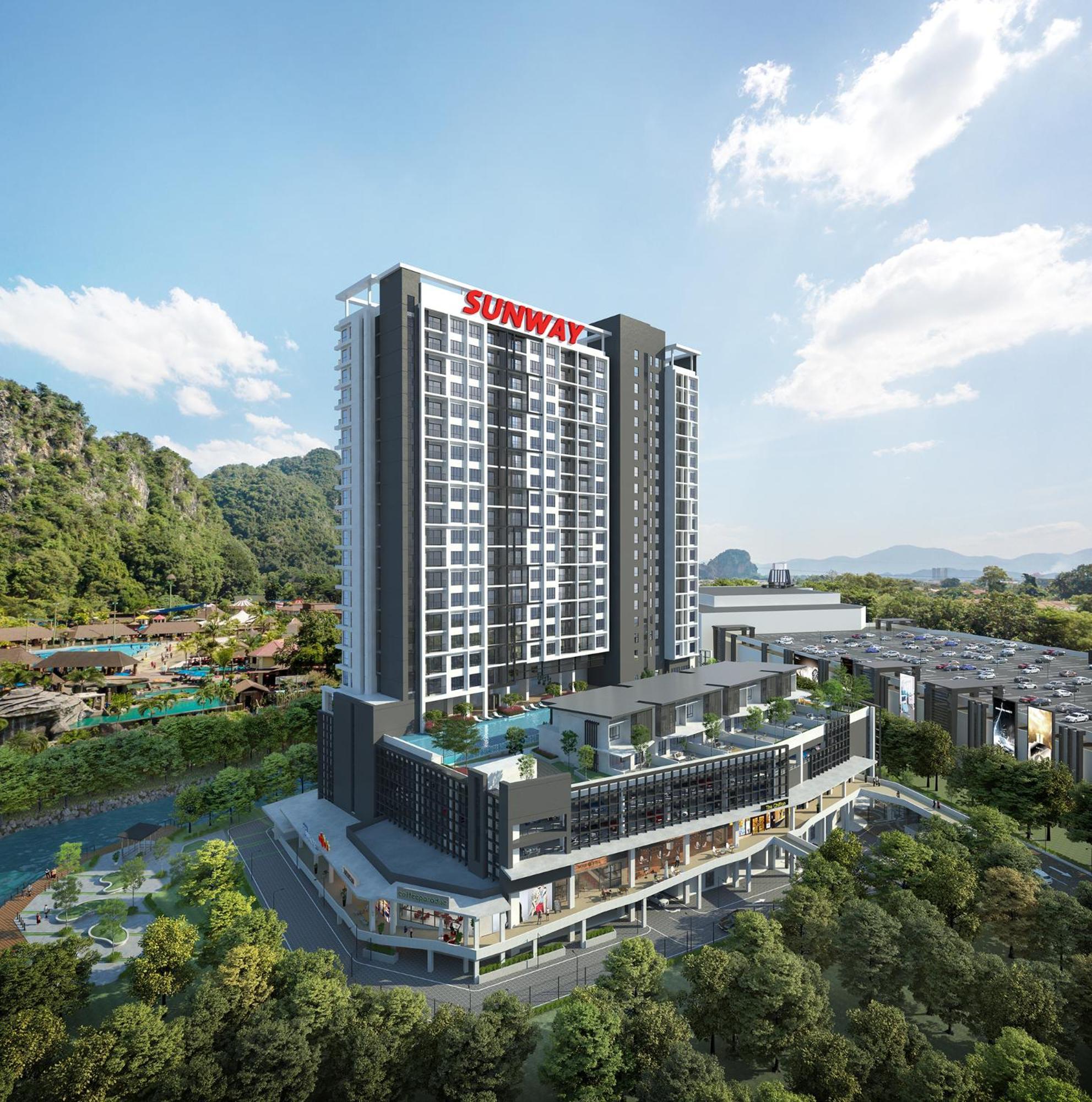 Apartment Unique Boho Style With Netflix For Up To 5pax - Enjoy Mountain View While Swimming At The Infinity Pool & Natural Hotspring Pool, 2mins Walk To The Lost World Of Tambun, Water Themepark At *